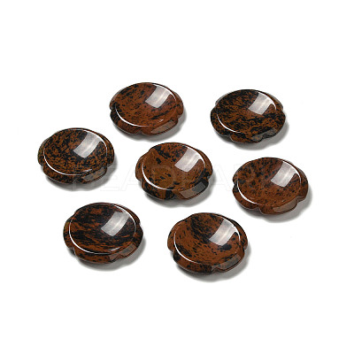 Natural Mahogany Obsidian Worry Stones G-E586-01K-1