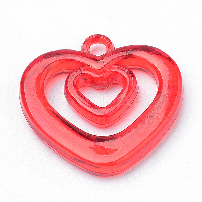 Transparent Acrylic Pendants TACR-S144-31-1