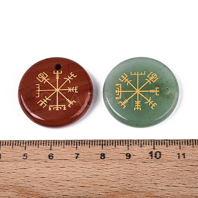 Natural & Synthetic Mixed Stone Pendants G-N345-10-1