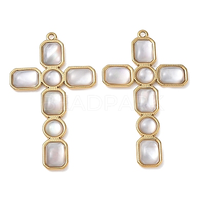 Natural Freshwater Shell Big Pendants SH-CBA11D7-33A-G-1