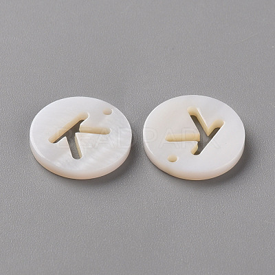 Natural Freshwater Shell Pendants SHEL-Q311-008K-1