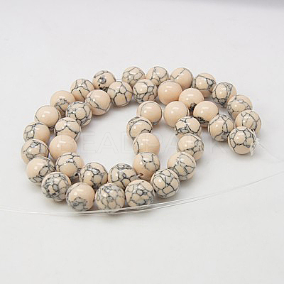 Synthetic Turquoise Beads Strands TURQ-H038-10mm-XXS06-1