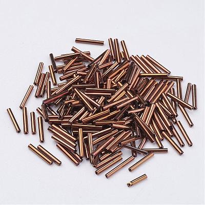 Glass Bugle Beads SEED-E001-6mm-81#-1