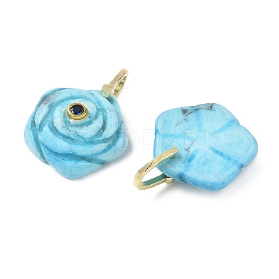 Dyed atural Howlite Carved Pendants GG-CBAF4FB-01G-04-1