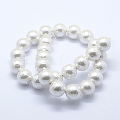 Shell Pearl Beads Strands BSHE-K053-02-20mm-1