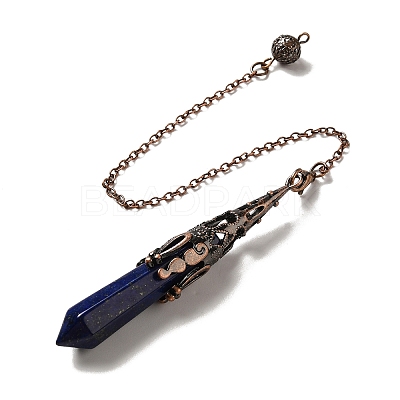 Natural Lapis Lazuli Dowsing Pendulum Big Pendants G-H285-06R-05-1