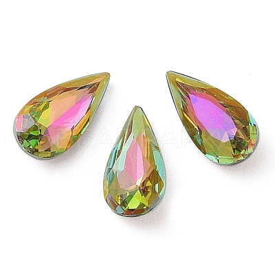 Glass Rhinestone Cabochons RGLA-L029-04C-VRLA-1