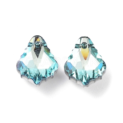 AB Color Plated Electroplate Glass Pendants EGLA-O003-06C-06-1