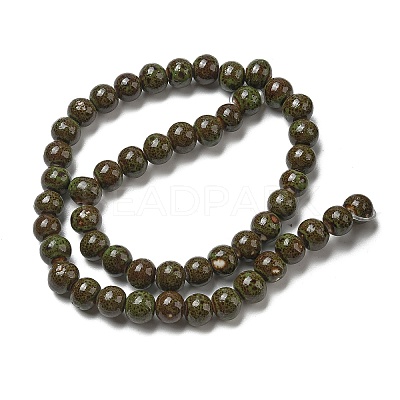 Handmade Porcelain Beads Strands PORC-B002-19A-1