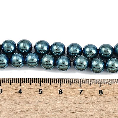 Electroplated Synthetic Magnetic Hematite Beads Strands G-G174-L01-1