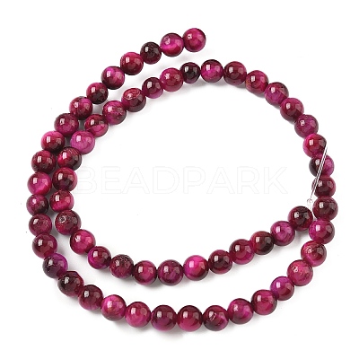 Grade B Natural Tiger Eye Beads Strands G-F591-18-8mm-05-01-1