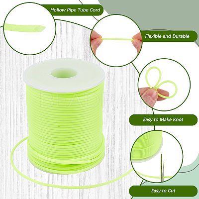 1 Roll Hollow Pipe PVC Tubular Synthetic Rubber Cord RCOR-CP0001-01D-1