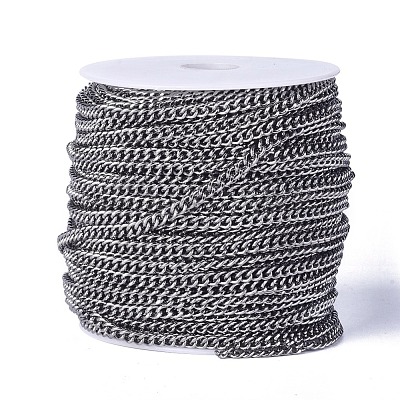 Iron Cuban Link Chains CH-R013-5x4mm-B-1