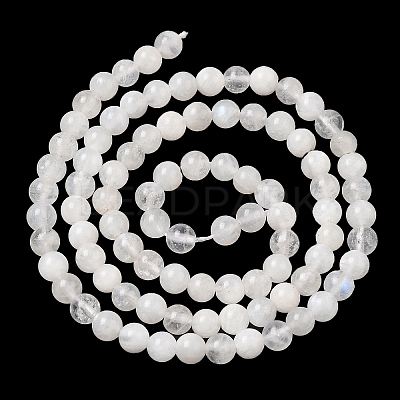 Nature Rainbow Moonstone Round Bead Strands G-M263-A-02B-1