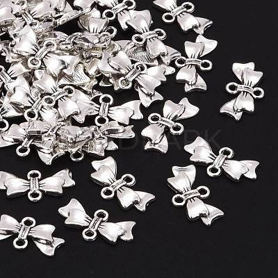 Bowknot Alloy Links connectors EA11930Y-1