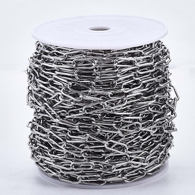 Tarnish Resistant 304 Stainless Steel Paperclip Chains CHS-N001-02P-1