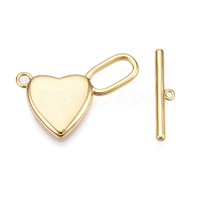 Brass Toggle Clasps KK-N254-139G-1
