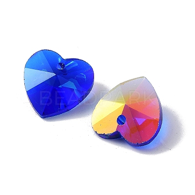 Electroplate Glass Charms GGLA-Z002-02P-1