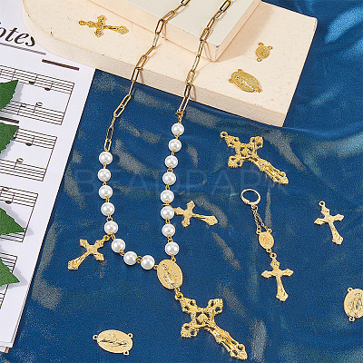 DIY Religion Theme Jewelry Making Findings Kit DIY-SC0024-07-1