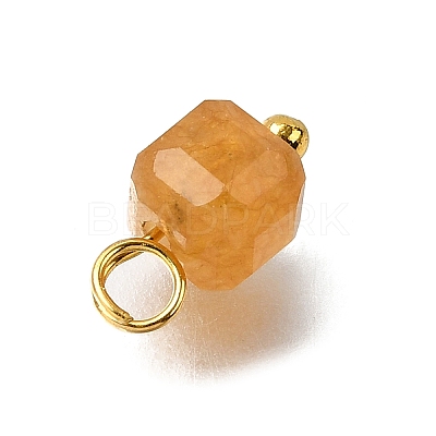 Natural Colorful Tourmaline Faceted Table Cut Cube Charms PALLOY-JF04367-01-1