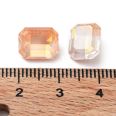Electroplate K9 Glass Rhinestone Cabochons RGLA-M016-A02-AM-1