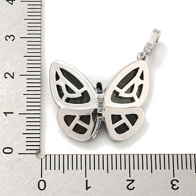 Brass Micro Pave Clear Cubic Zirconia Pendants KK-L211-020P-01-1