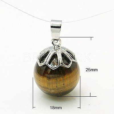 Tiger Eye Pendants G-C099-3-1