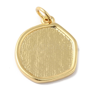 Rack Plating Brass Enamel Pendants KK-R144-01G-1