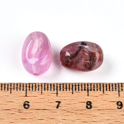 Transparent Acrylic Beads TACR-T028-38D-1