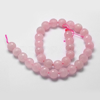 Natural Rose Quartz Beads Strands G-G736-13-6mm-1