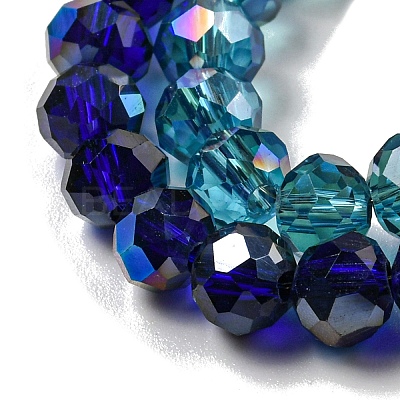 Electroplate Glass Beads Strands EGLA-A034-T6mm-I-1