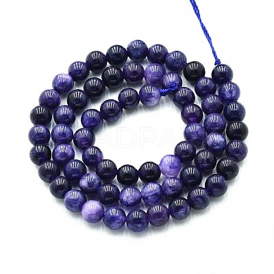 Natural Quartz Beads Strands G-N355-6mm-54-1