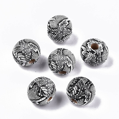 Natural Wooden Beads WOOD-R270-08-1