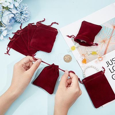 25Pcs Rectangle Velvet Drawstring Pouches TP-BBC0001-04A-02-1