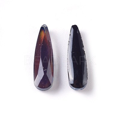Faceted Glass Cabochons GLAA-E411-05-1