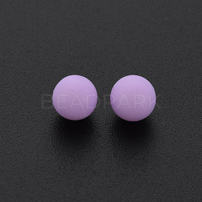 Opaque Acrylic Beads PAB702Y-B01-04-1