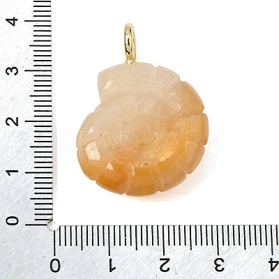 Natural Topaz Jade Carved Pendants G-C282-01M-1
