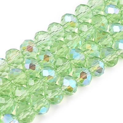 Electroplate Glass Beads Strands EGLA-A044-T6mm-L09-1