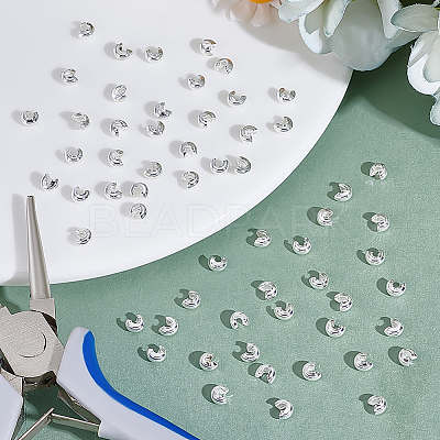 500Pcs Iron Crimp Beads Covers IFIN-ME0001-23A-1