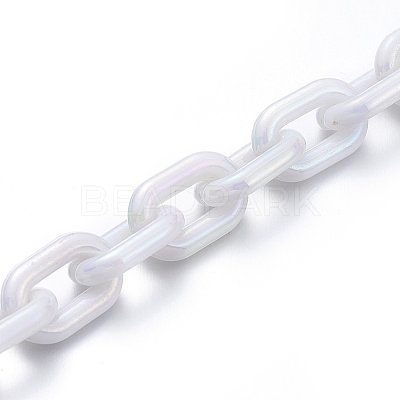Transparent Acrylic Handmade Cable Chain AJEW-JB00549-1