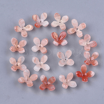 Cellulose Acetate(Resin) Bead Caps KK-S161-05C-1