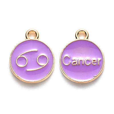 Alloy Enamel Pendants X-ENAM-S124-01A-01D-1