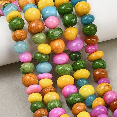 Dyed Natural White Jade Beads Strands GG-CBACF26-A03-07-1