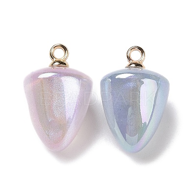 Plating Acrylic Pendants OACR-A011-01-1
