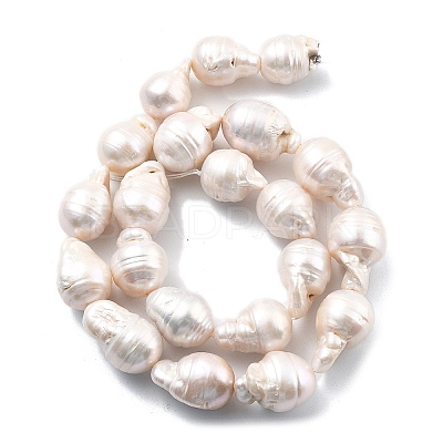 Natural Nucleated Pearl Beads Strands PEAR-B004-15G-01C-1