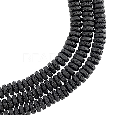 4 Strands Natural Lava Rock Beads Strands G-LT0001-01A-1