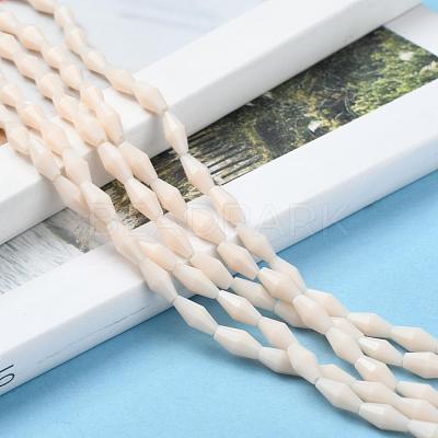Opaque Glass Beads Strands GLAA-P001-03A-06-1