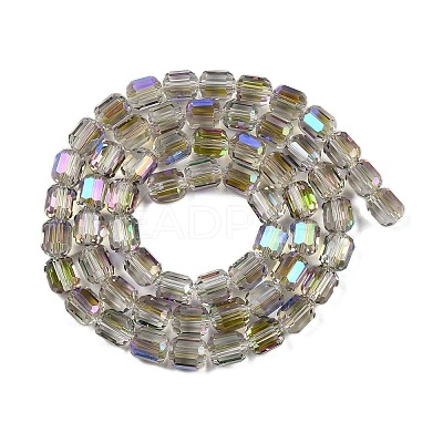 Electroplate Glass Beads Strands GLAA-G112-07B-1