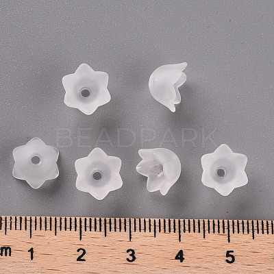 Transparent Acrylic Beads Caps PL543-1-1