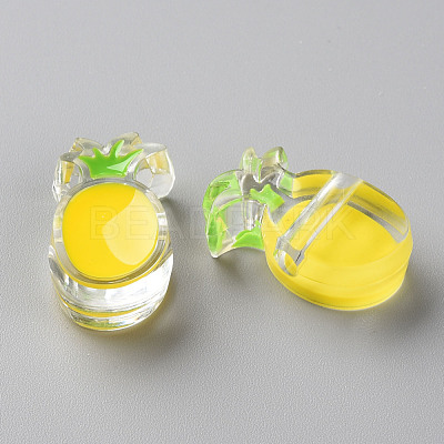 Transparent Enamel Acrylic Beads TACR-S155-002H-1